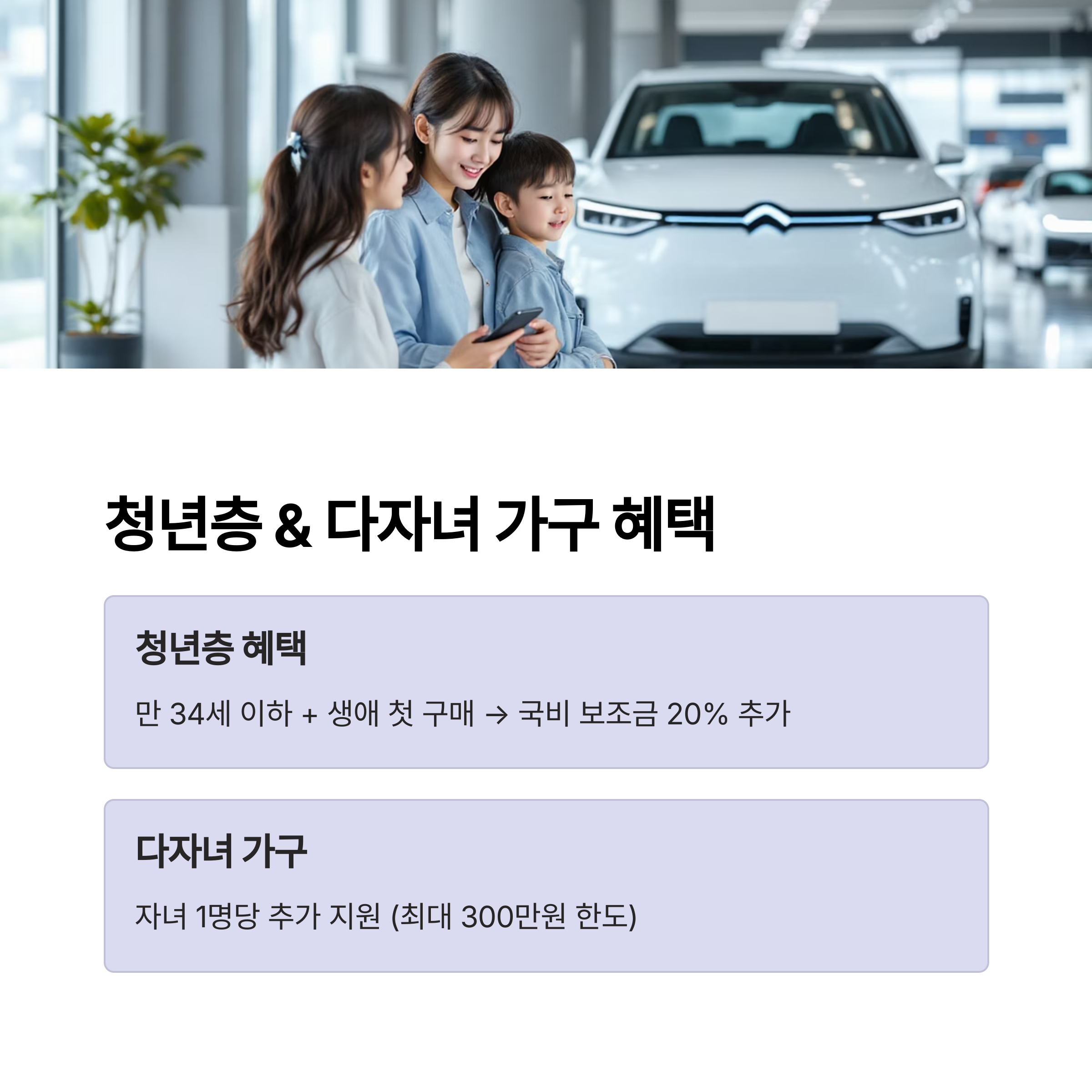 청년층 &amp; 다자녀 가구 추가 혜택