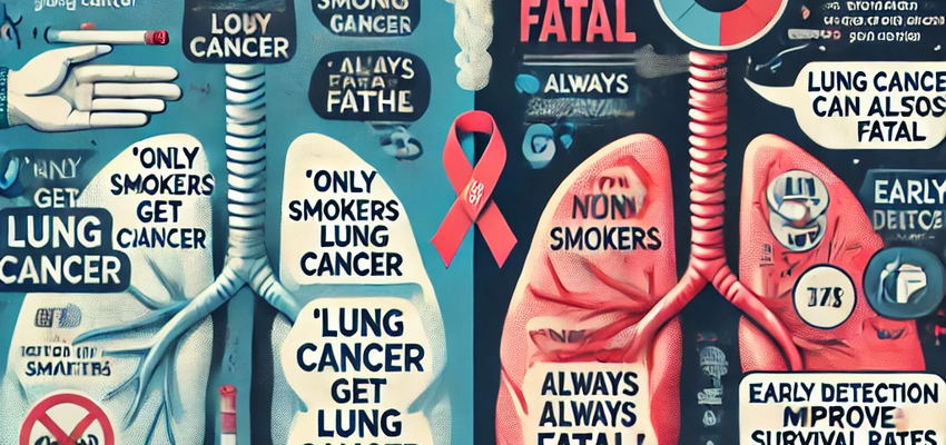폐암 위험요인 진실과 거짓에 관한 이미지