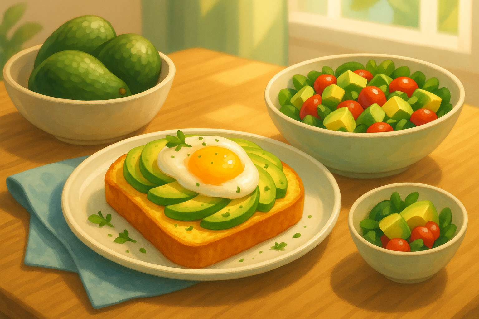 아보카도를 이용한 수면 친화 식단 관련 이미지