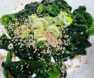 시금치나물 맛있게 무치는법