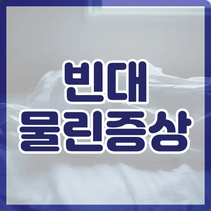 빈대 물렸을 때