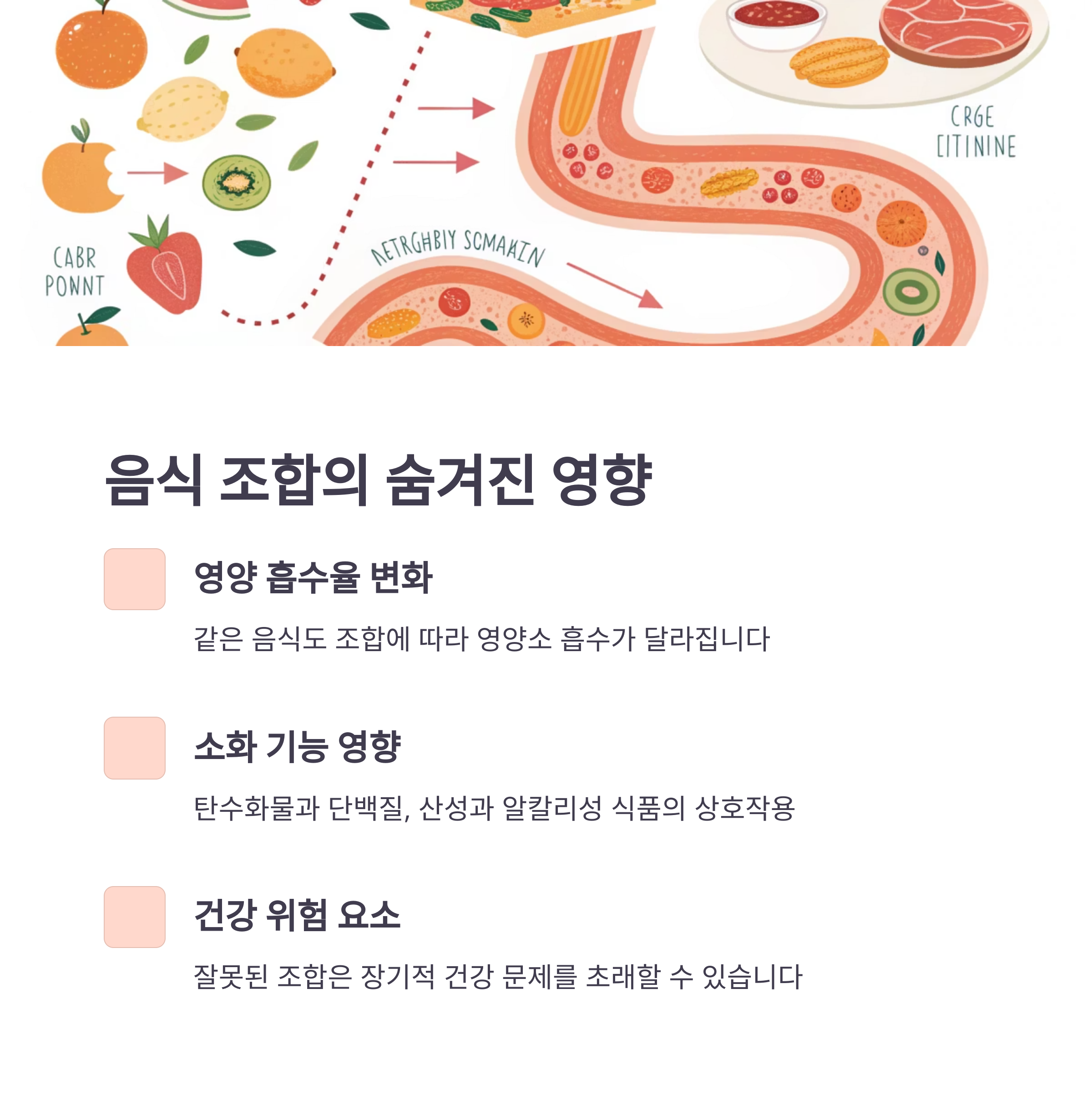 음식 조합의 숨겨진 영향