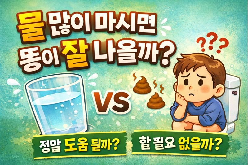 물 많이 마시면 똥이 잘 나올까?