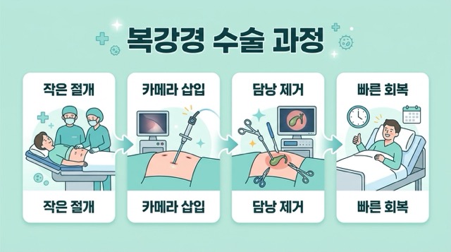 복강경 담낭 제거 수술 과정 입원 기간