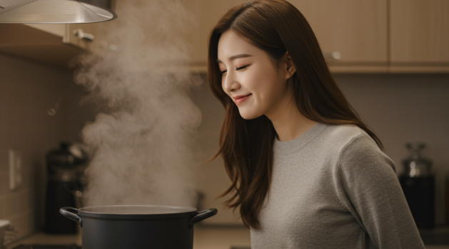 깊고 시원한 육수를 내고 있는 이미지
