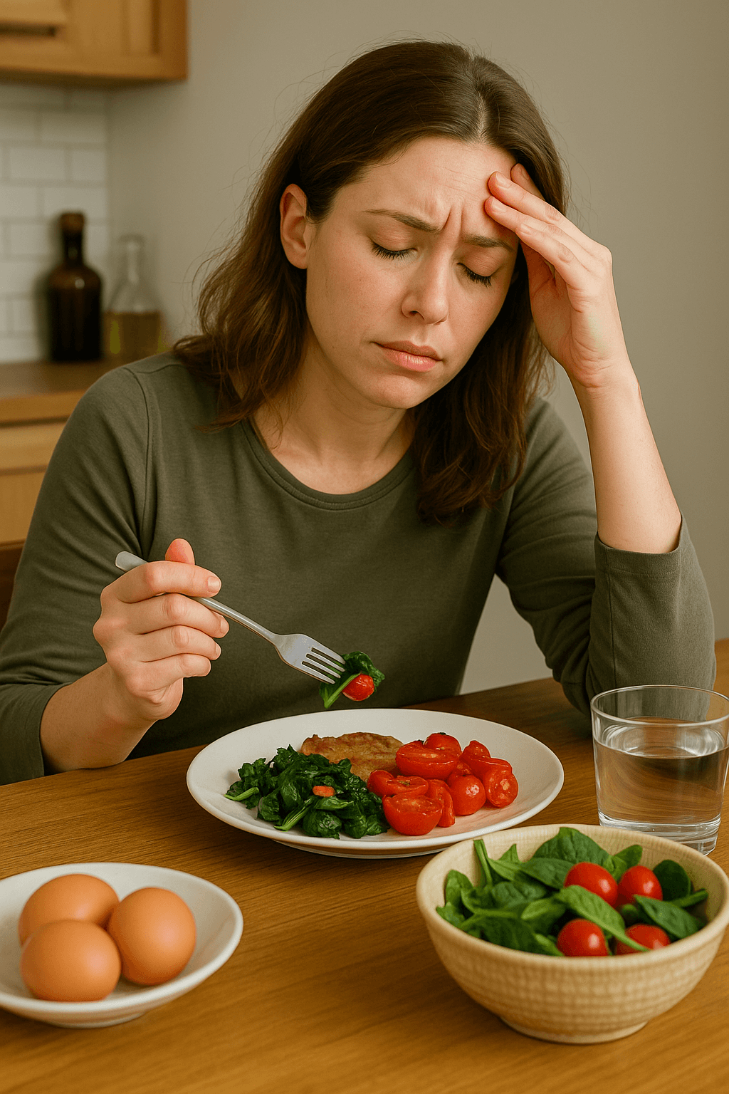 빈혈을 극복하기 위한 식단의 이미지