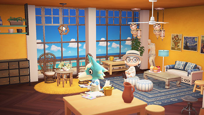 모동숲 해피홈 파라다이스 - 릴리의 그림교실