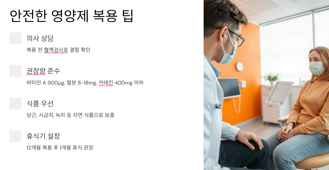 안전한 영양제 복용 팁