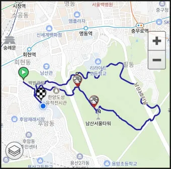 남산둘레길 코스 지도 소요시간 맛집_18