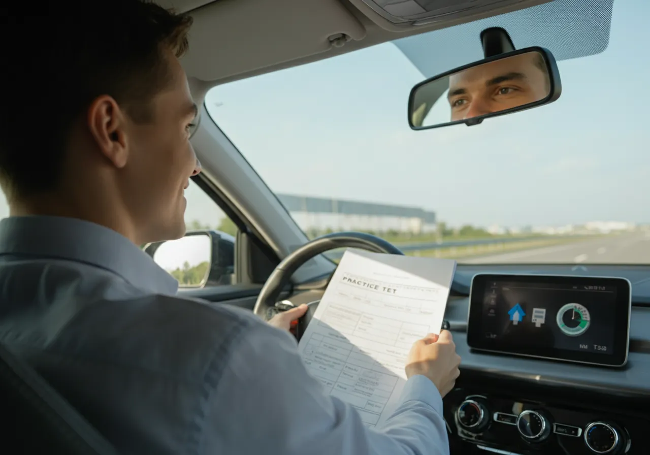 실제 도로 상황을 상상하며 문제 풀기