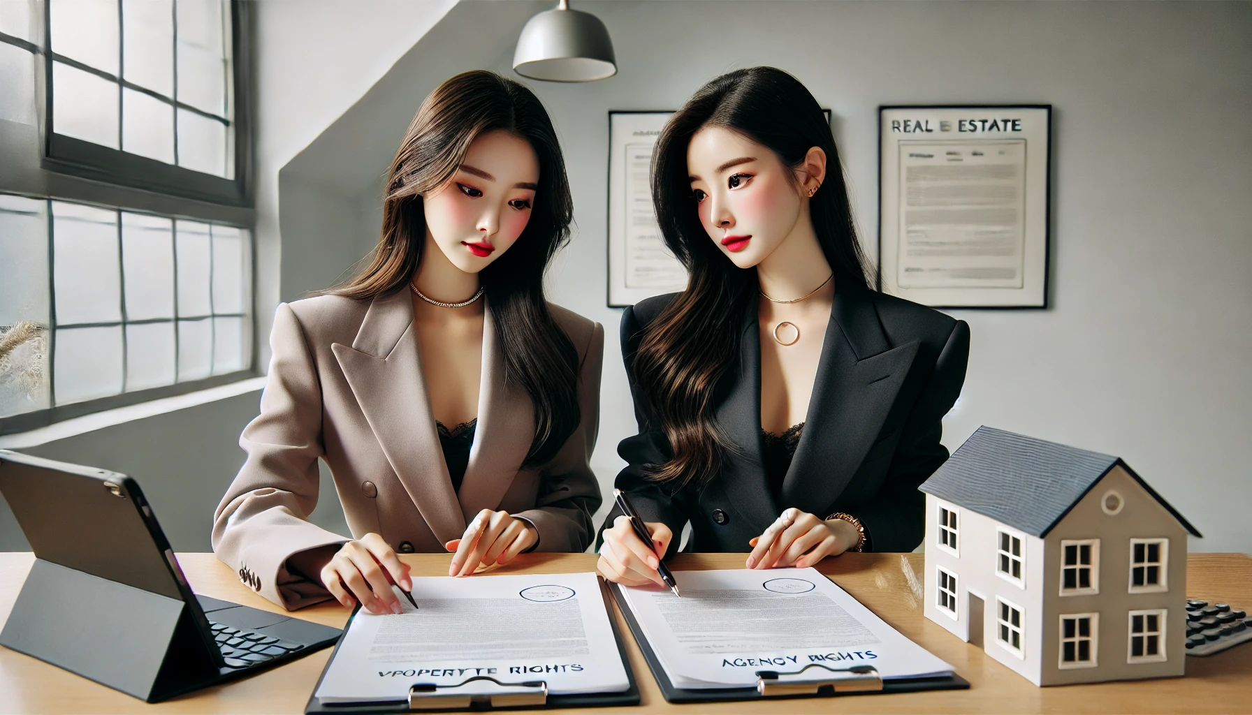 부동산 매매 시 권리관계 확인하는 이미지