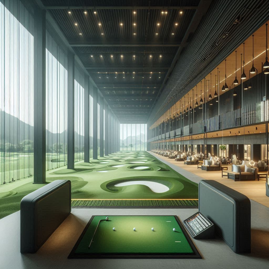 실내골프연습장 배경