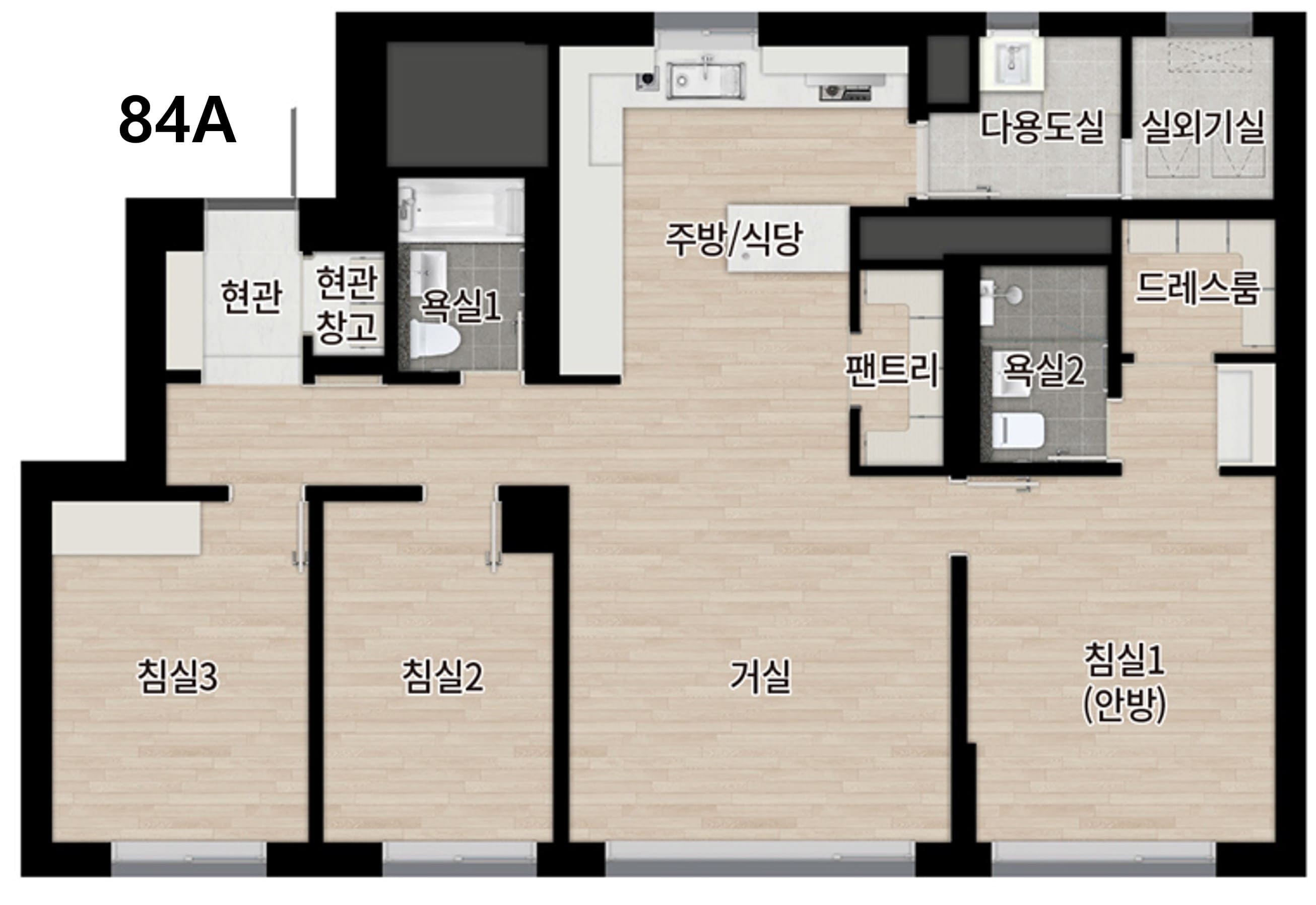 84A 평면도