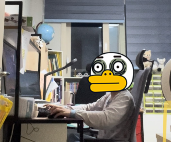 PC게임을 즐기는 모습