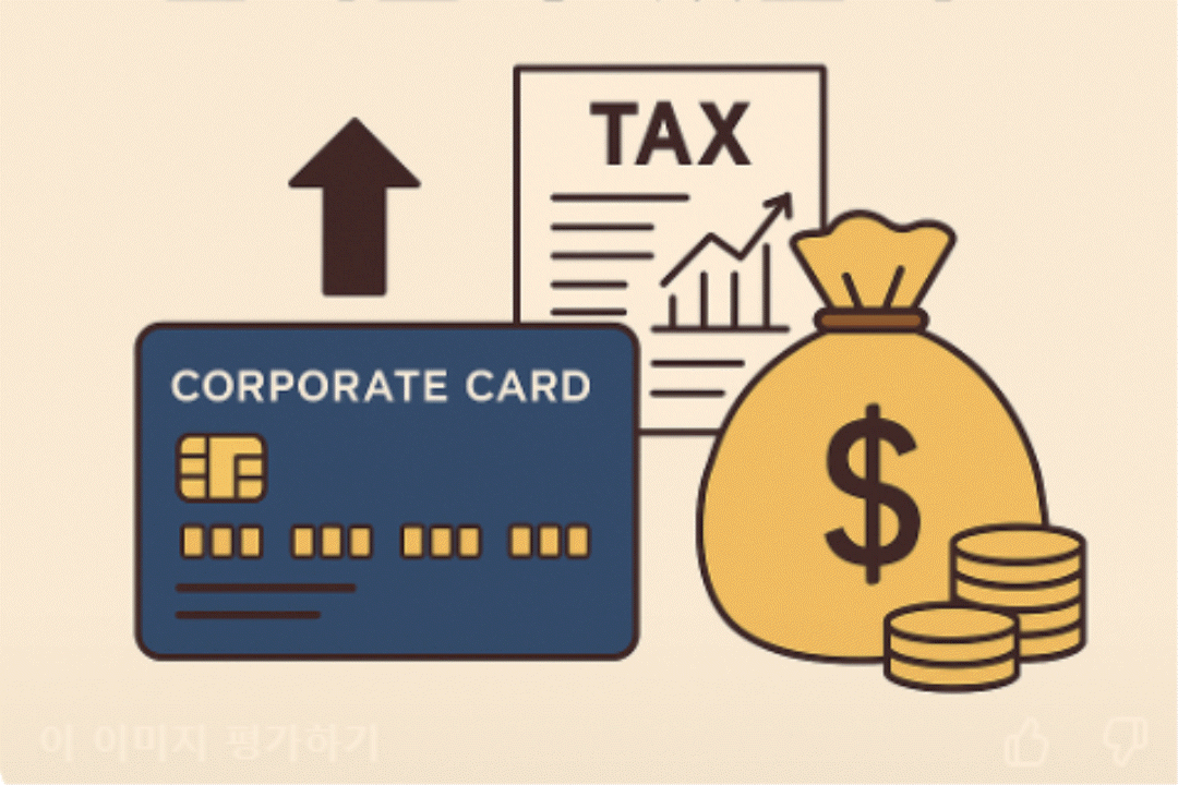 법인카드, TAZ적힌종이, 돈