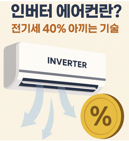 인버터 에어컨이란? 전기세 40% 아끼는 기술