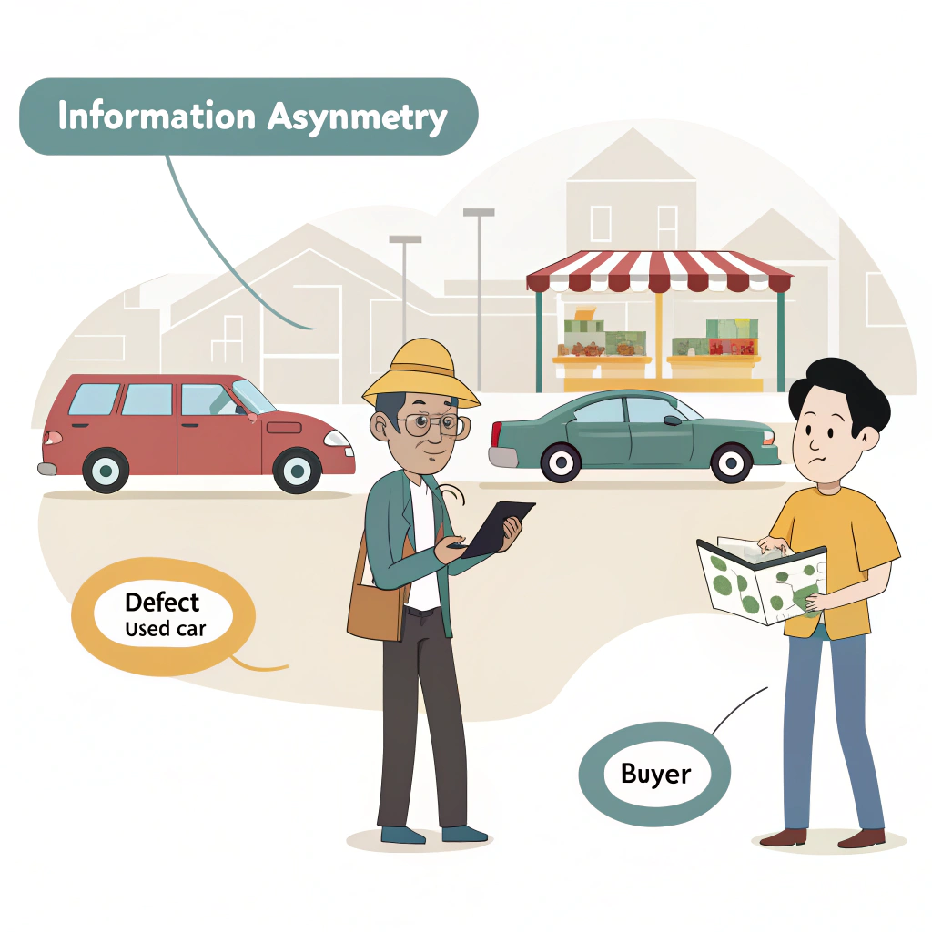정보의 비대칭성 설명 이미지