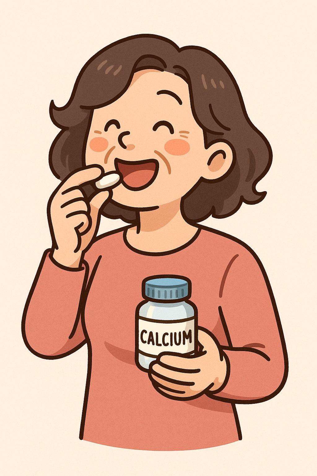 중년 여성 뼈 건강, 칼슘제