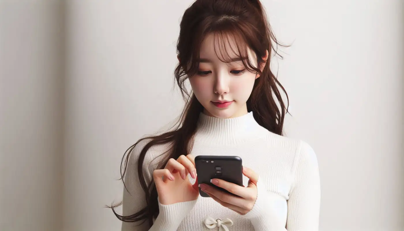 신용지키미-해지-방법을-알아보는-여성의-모습