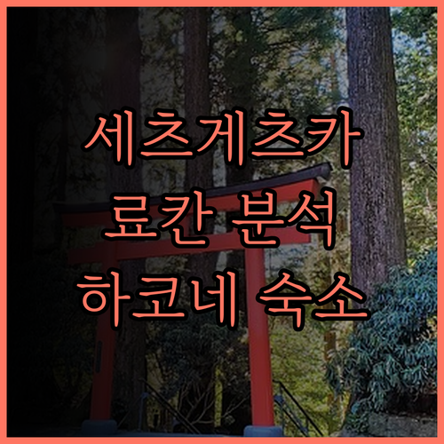 세츠게츠카 료칸 완벽 분석! 하코네 