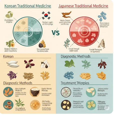 한국과 일본의 전통 의학 비교