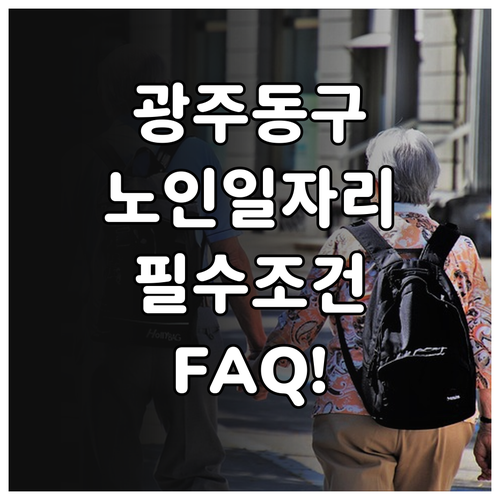 광주 동구 시니어클럽 노인일자리 참여..