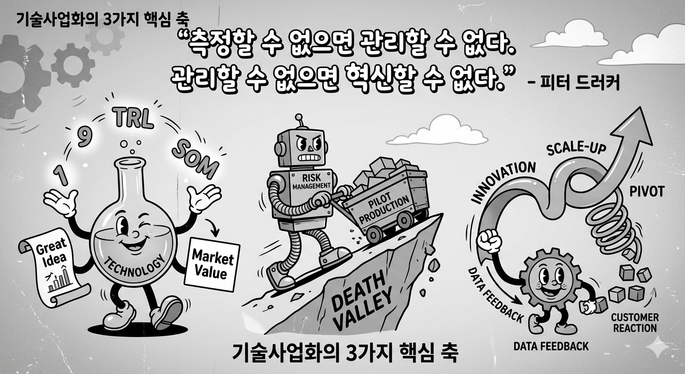 측정할 수 없으며 관리할 수 없다. 관리할 수 없으면, 혁신할 수 없다. --피터드러커