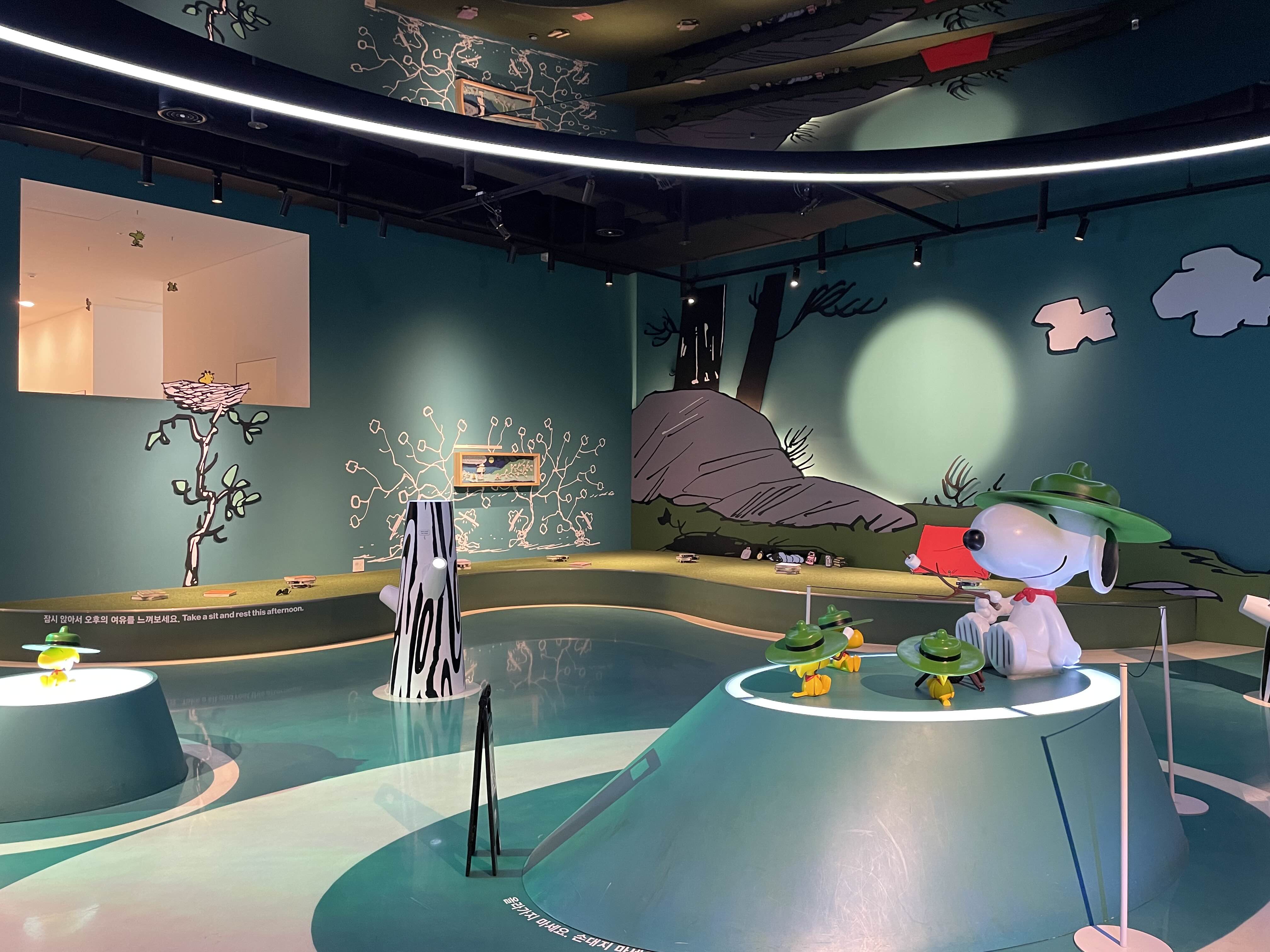 스누피가든 전시 사진