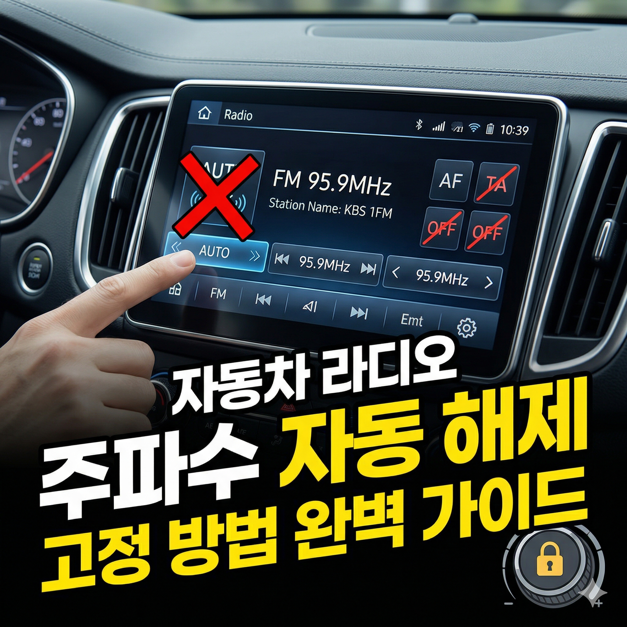 자동차 라디오 주파수 자동 해제 및 고정 방법 완벽 정리