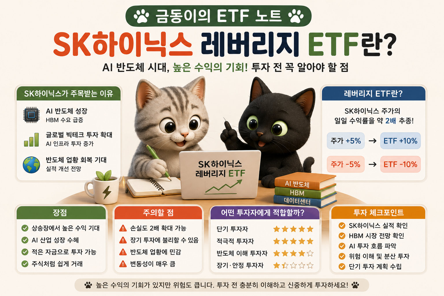 국내 주식ETF SK하이닉스 레버리지 관련 내용