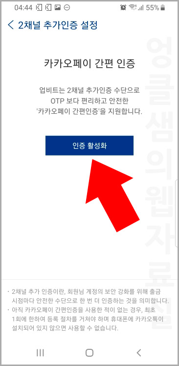 카카오페이 인증