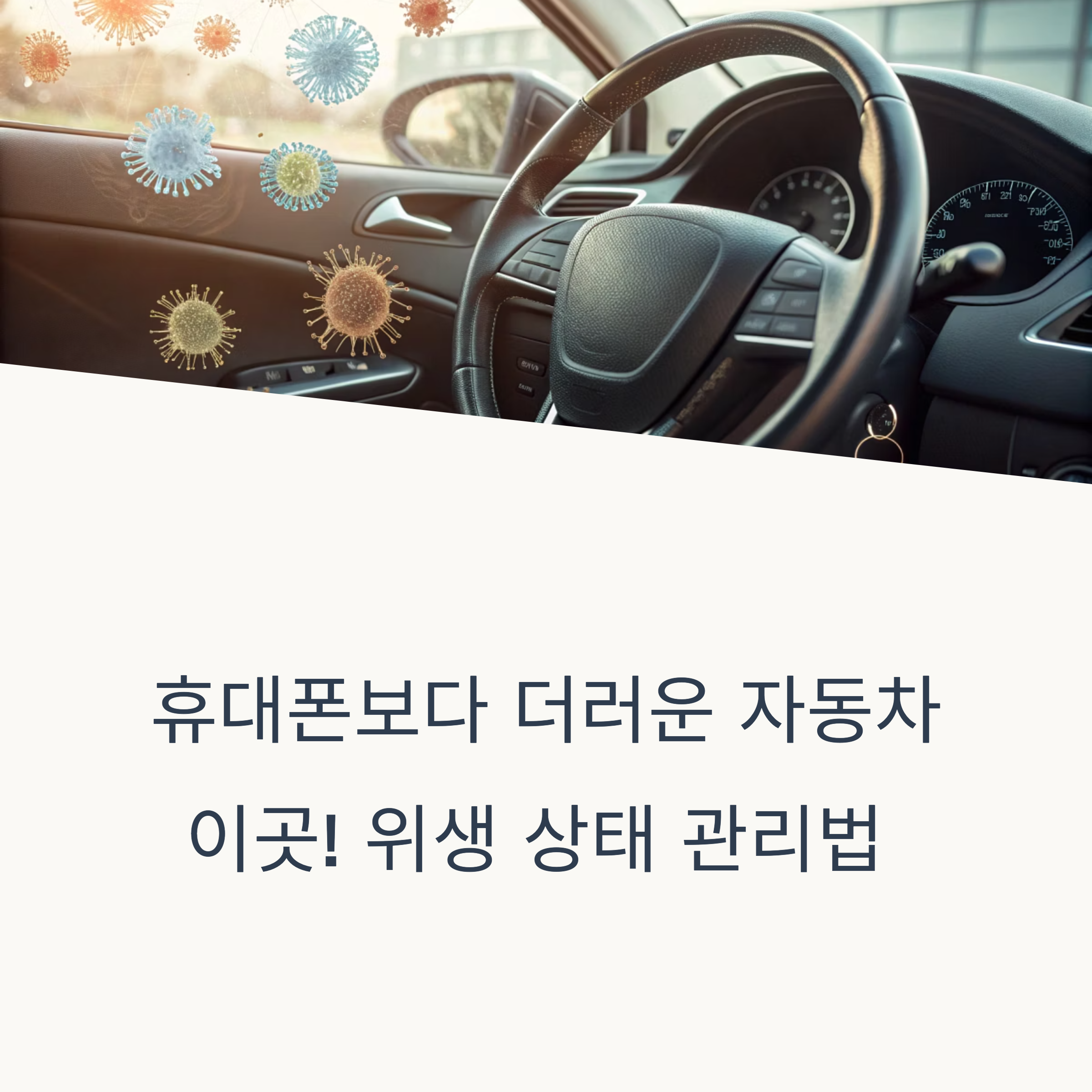 자동차 핸들의 위생 상태와 관리법
