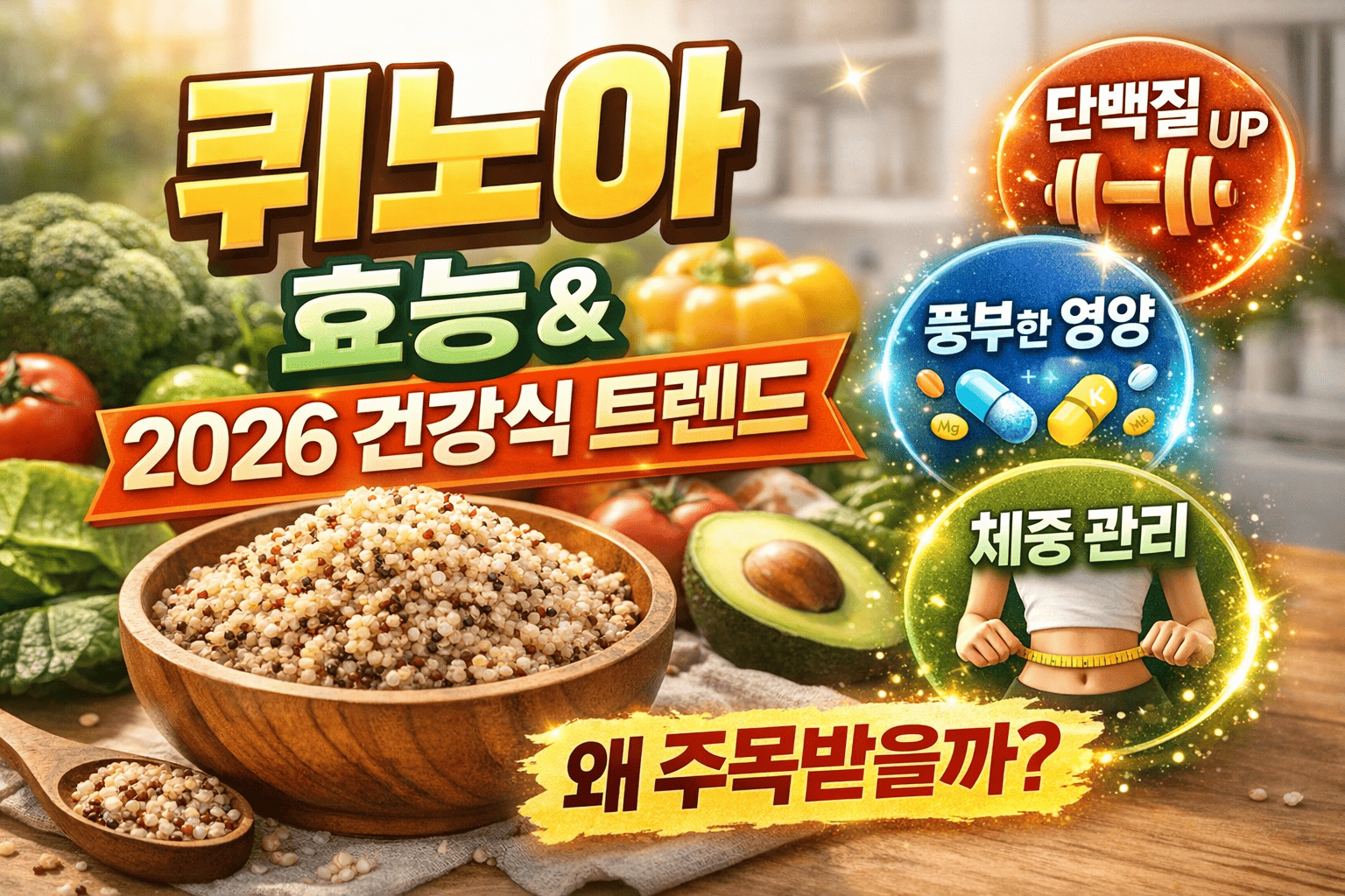퀴노아 효능 2026 건강식 트렌드