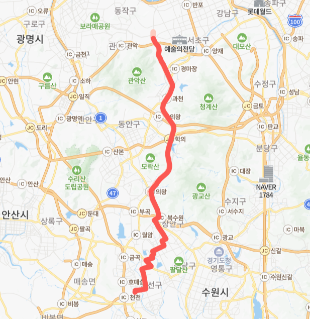 과천-서울-수원-의왕-7780번-버스-노선-지도