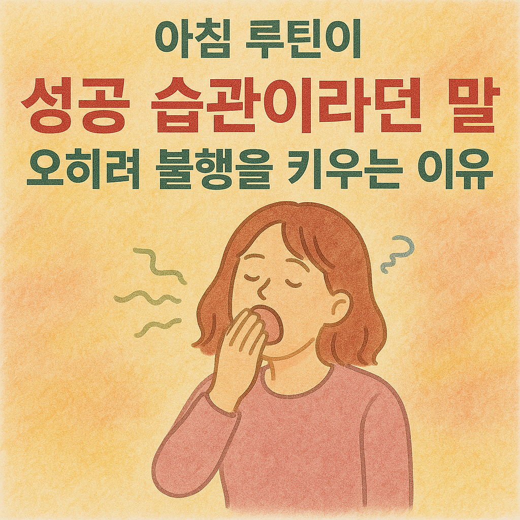 아침 루틴과 불행의 이유