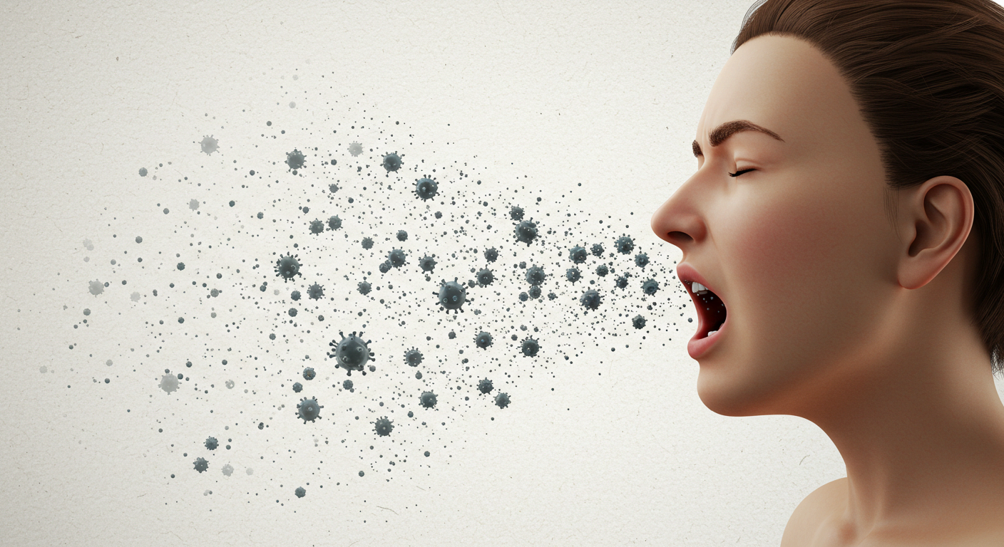 기침, 재채기 등 호흡기 비말로 쉽게 전염됩니다.