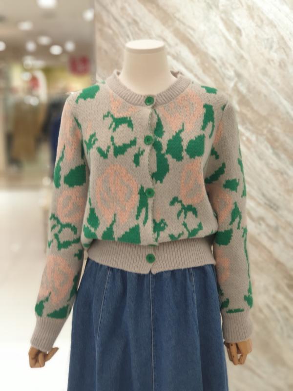 러브앤쇼 플라워 나염 가디건 OCCJGCD02