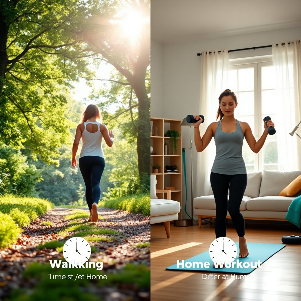 안녕하세요, 여러분! 따뜻한 날씨와 함께 다이어트 계획을 세우는 분들이 많으시죠? 건강한 몸을 만들기 위해 운동은 필수지만, 어떤 운동을 해야 할지 고민하는 분들이 많습니다. 특히 걷기 운동과 홈 트레이닝(홈트)은 접근성이 좋아 인기가 많은데요. 과연 나에게 더 효과적인 운동은 무엇일까요? 오늘은 걷기와 홈트의 장단점을 비교하여 여러분의 선택을 돕겠습니다!
