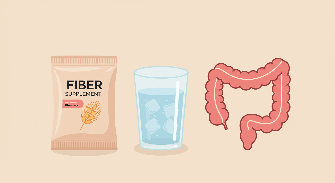 &quot;섬유질 보충제의 역할과 선택 기준&quot;에 대한 이미지입니다.