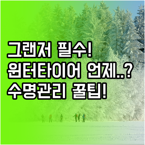 현대 그랜저 겨울철 안전 운행 윈터타..