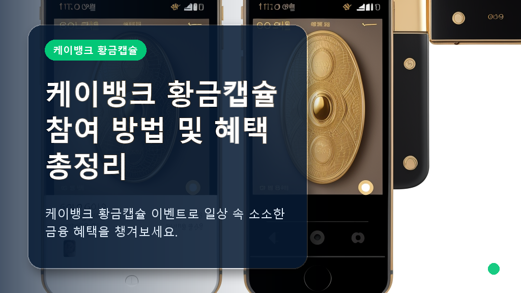 케이뱅크 황금캡슐 이벤트 메인 화면 대표 이미지