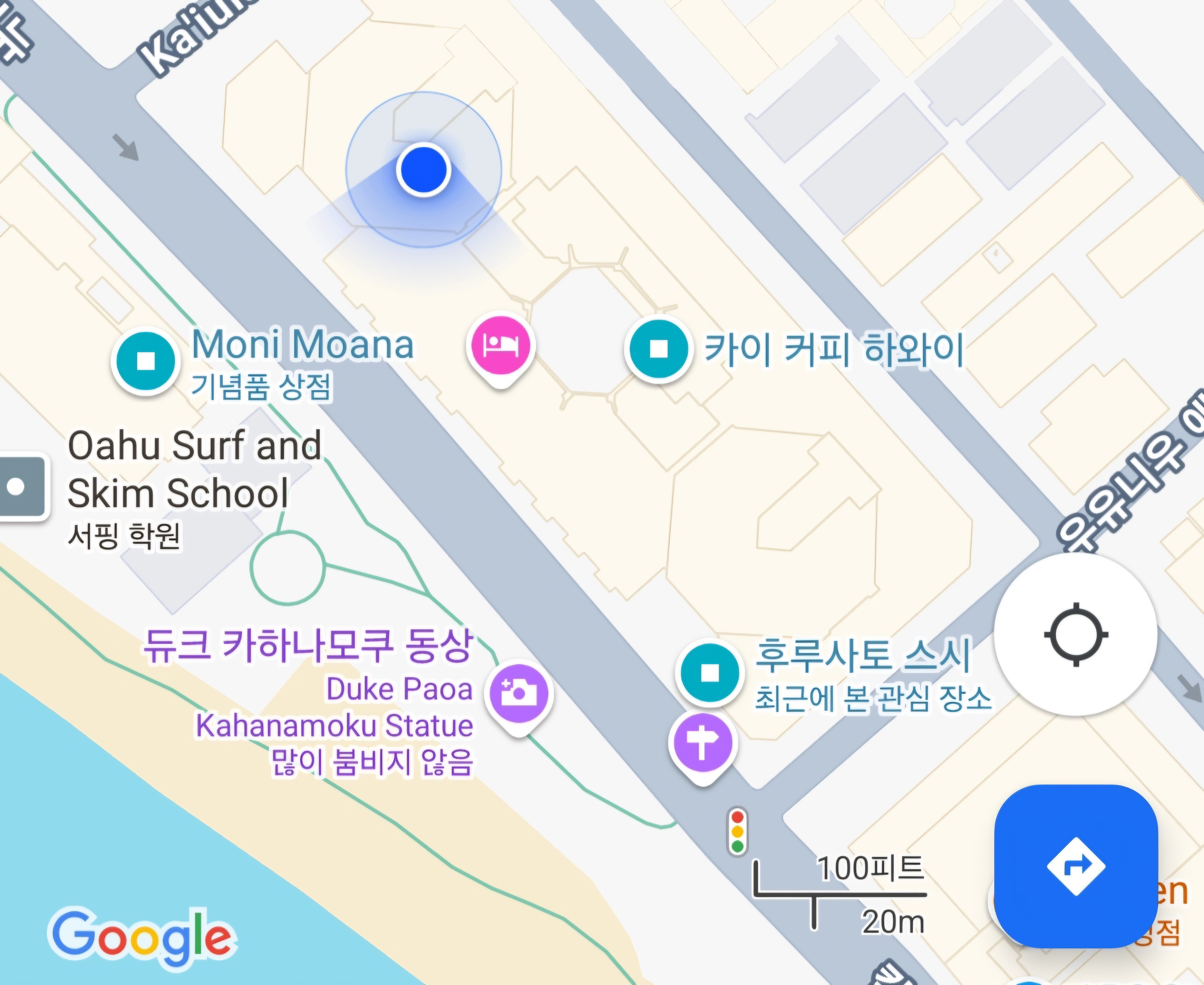 허츠 렌트 하와이 위치