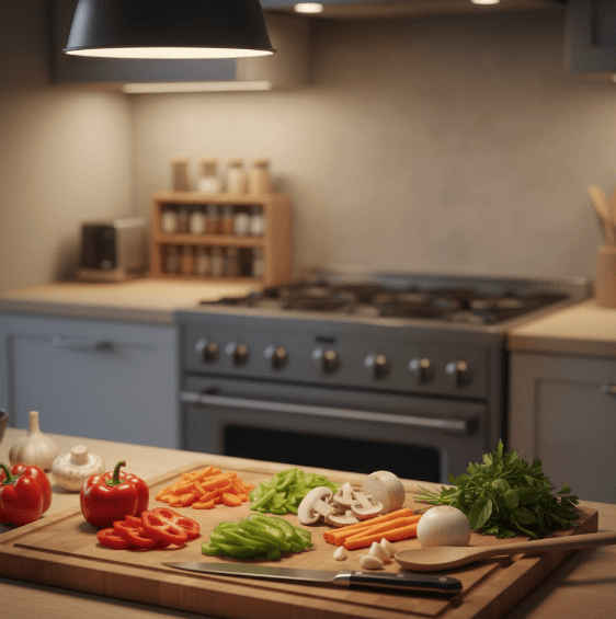 자투리 재료들을 활용해서 재료손질을 한 사진