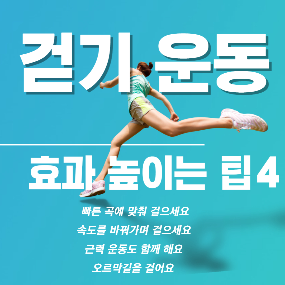 걷기 운동 효과 극대화 팁