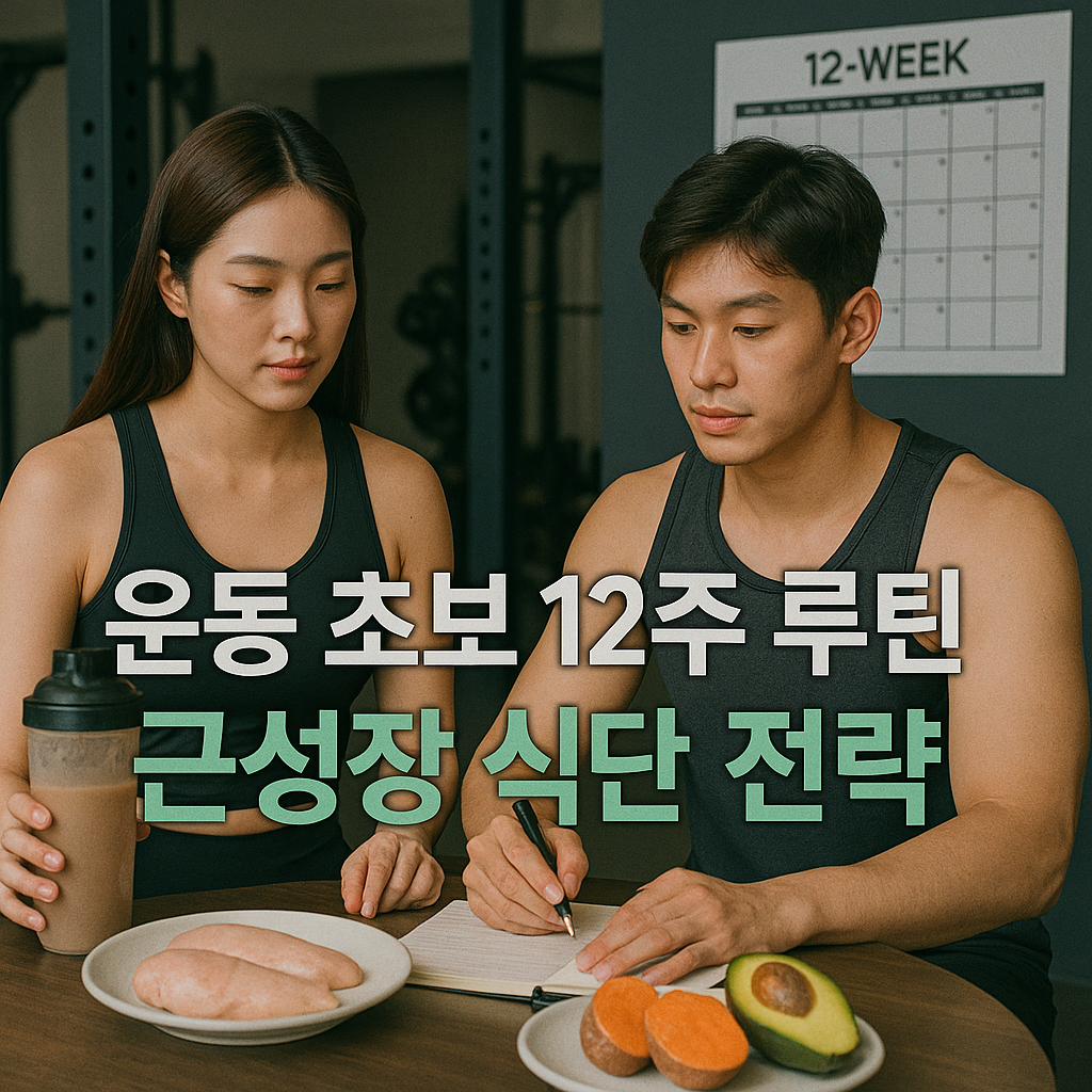 운동 초보 근성장 12주 루틴 전략