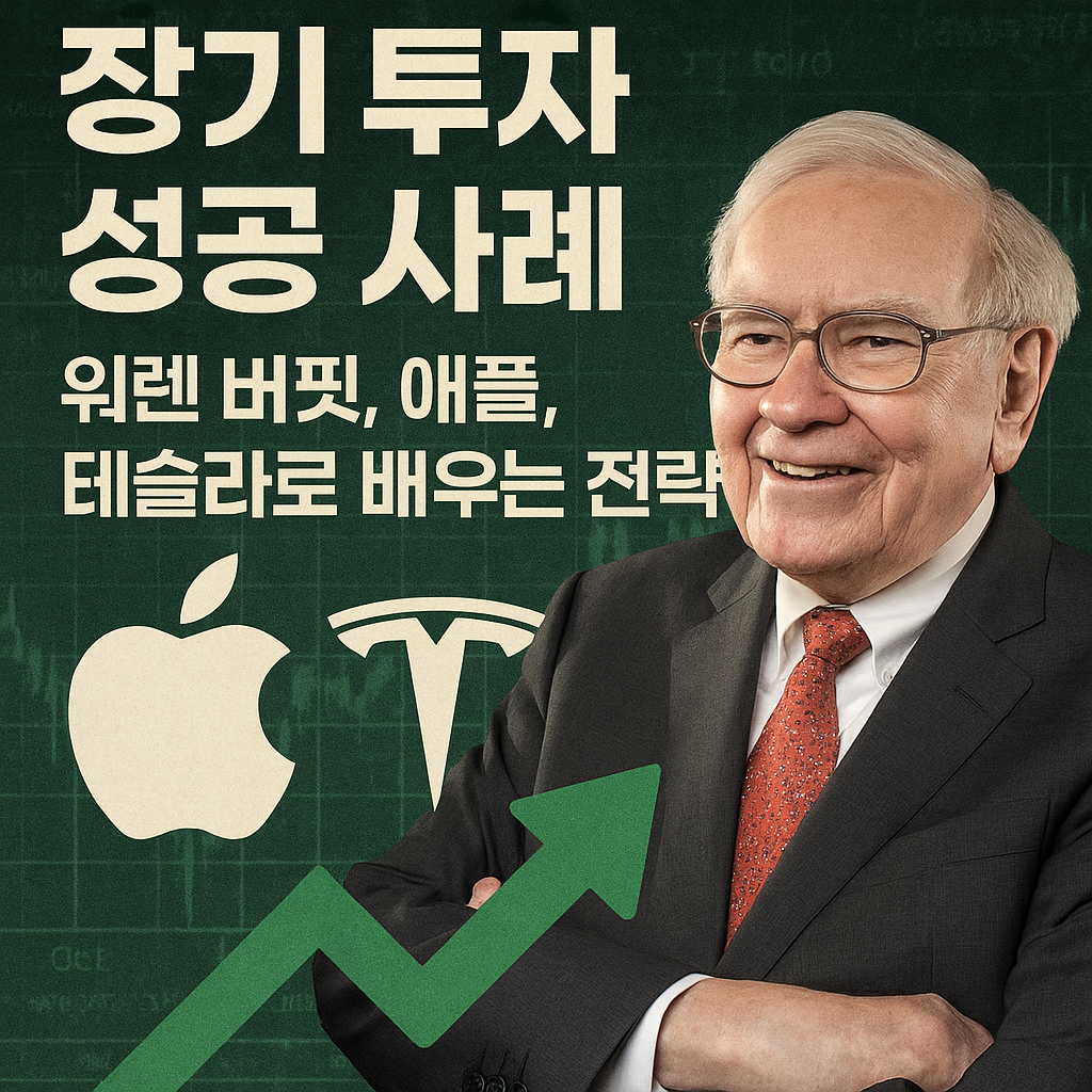 장기 투자 성공 사례 : 워렌 버핏, 애플, 테슬라로 배우는 전략 관련 사진
