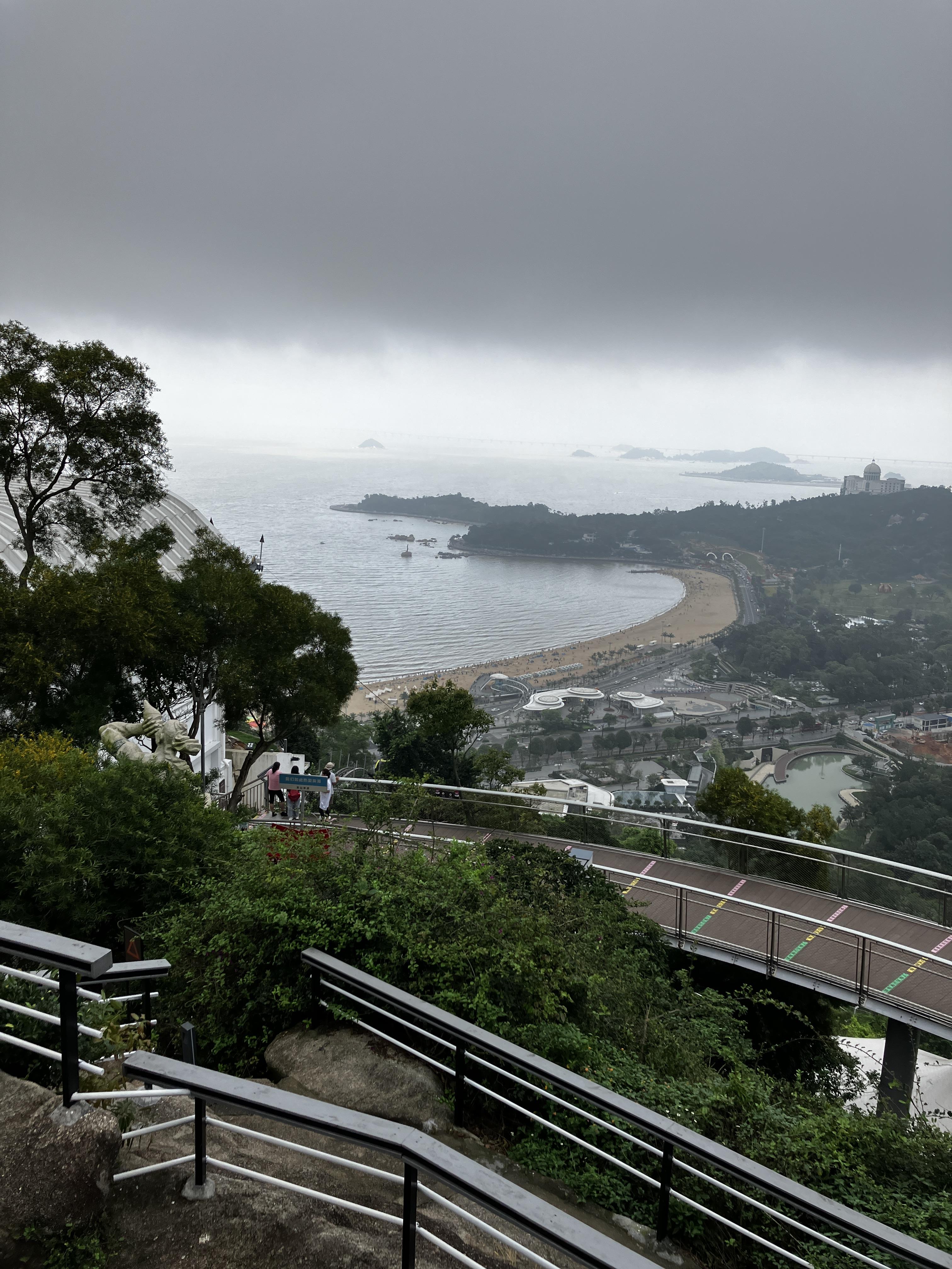 징산다오 공원과 바다풍경