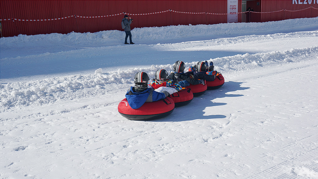 대관령 눈꽃축제 눈썰매장