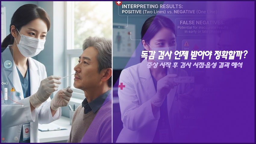 독감 검사 언제 받아야 정확할까｜증상 시작 후 검사 시점&middot;음성 결과 해석