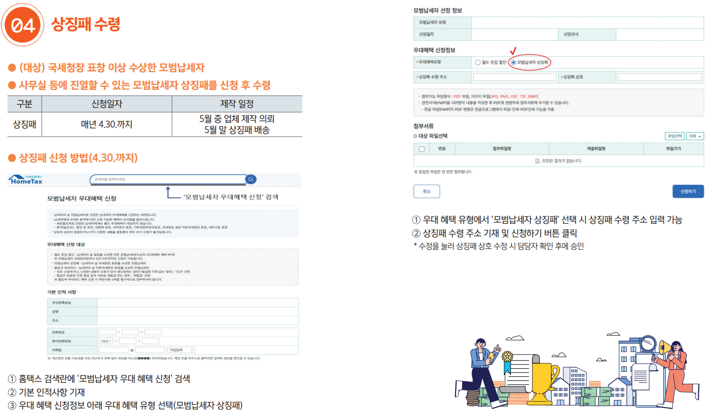 상징패 수령
